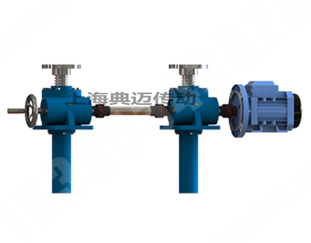 兩臺聯(lián)動絲桿升降機(jī)平臺 絲杠升降平臺